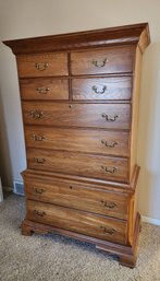 Vintage Tall Chest Of Drawers By KINCAID Governors Oak Style #1