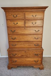 Vintage Tall Chest Of Drawers By KINCAID Governors Oak Style #2