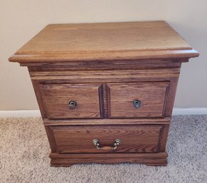 Vintage Side Table By AMERICAN HEIRLOOM With Extension Feature