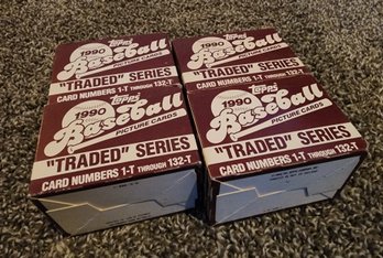 (4) Brand New Boxes Of 1990 TOPPS Baseball Trading Card Sets