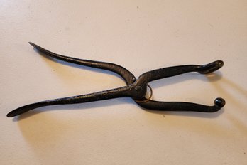 Vintage Large Set Of Farm Blacksmith Pliers