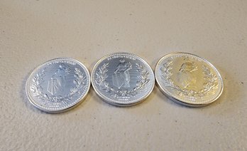 (3) .999 1 Oz. Fine Silver JOHN WICK Coins