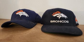 (2) Denver Broncos Baseball Caps