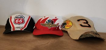 (3) Vintage NASCAR Baseball Caps