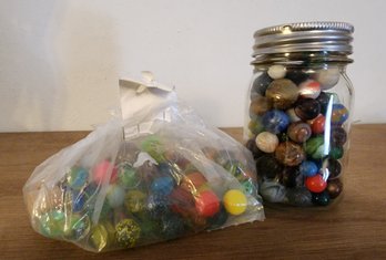 ASSORTMENT Of Vintage Marbles