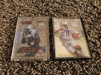 (2) Marshall Faulk Rookie Cards