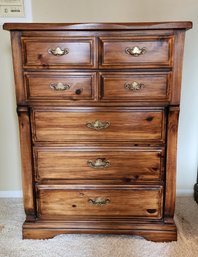 Large Vintage Wooden Chest Of Drawers