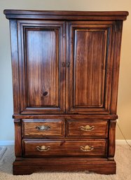 Vintage Wooden Multi Drawer Wardrobe Dresser