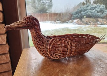 Vintage Woven Duck Decorative Baskets