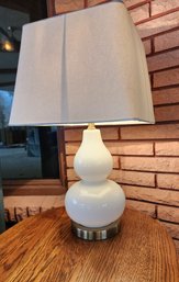 Vintage Glass Base Table Lamp