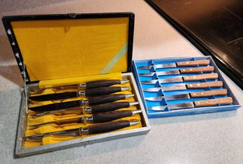 (2) Sets Of Household Kitchen Knives