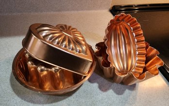 Assortment Of Metal Baking Molds