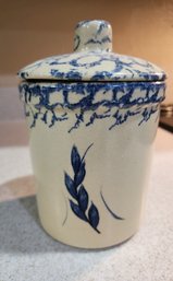 Vintage ROSEVILLE POTTERY Canister With Lid