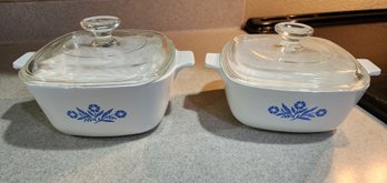 (2) CORNINGWARE Baking Dishes With Lids