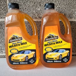 (2) New ARMOR ALL Wash And Wax Bottles