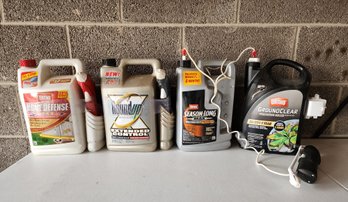 (4) Pre Owned Bottles Of Garden Weed Control Products