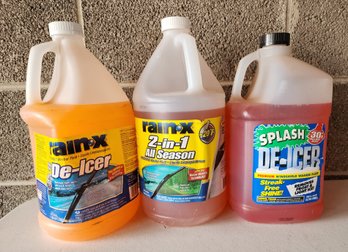 Assortment Of (3) Automotive Windshield Washer Fluid