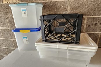 Assortment Of Pre Owned Storage Containers