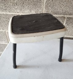 Vintage Small Footstool Metal