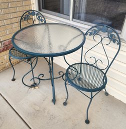 Outdoor Table And (2) Chairs Patio Set