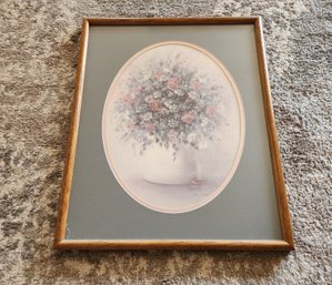 Vintage Framed Signed And Numbered LINDA BENNETT Oil Painting Print #2