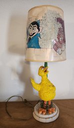 Vintage SESAME STREET Big Bird Base Table Lamp