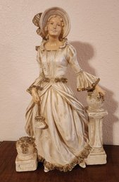 Vintage UNIVERSAL STATUARY CORP 1960's Victorian Woman Figure