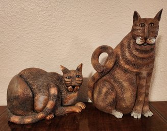 (2) Hallmark Decorative Cat Figures