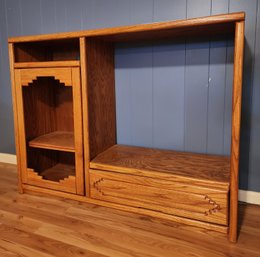 Large Wooden Entertainment Display Center