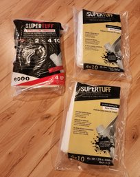 (3) Brand New SUPER TUFF 4X10 Drop Cloth Protectors