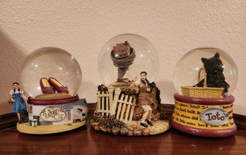 (3) WIZARD OF OZ Snowglobe San Francisco Music Box Company Selections