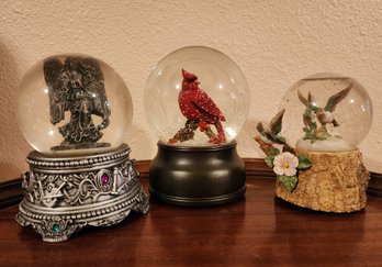 (3) Assorted Musical Snowglobe Selections