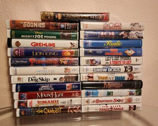 Large Assortment Of Vintage VHS Children's Movies