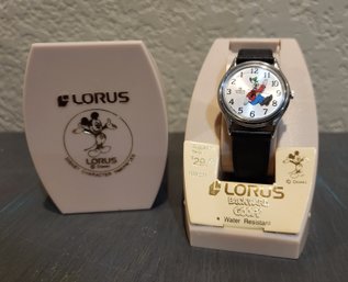 New LORUS Backwards Goofey Disney Quartz Watch