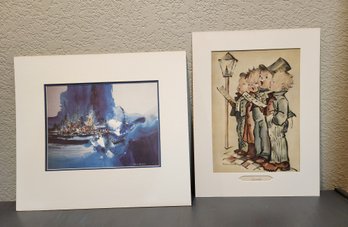 (2) Vintage Fine Art Prints