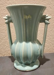 Vintage McCoy Decorative Blue Flower Vase