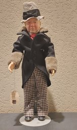 Vintage WC FIELDS Lifelike Doll With Stand