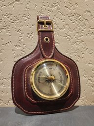 Vintage Leather Case Weather Display