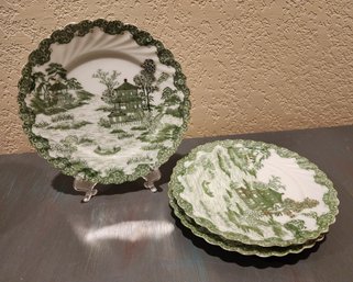 Vintage Set Of Japanese Fine China Plates