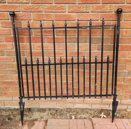 Black Metal Garden Accent Gate