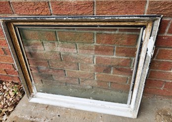 Vintage Window Pane With Original Glass Intact