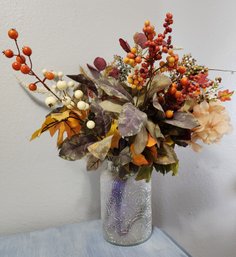 Decorative Flower Vase With Artificial Arrangement