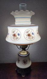 Vintage Hurricane Style Table Lamp