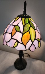 Vintage Stained Glass Table Lamp