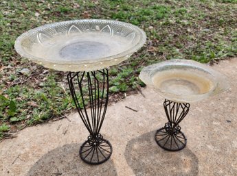 Metal Base Glass Top Yard Decor Selections