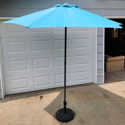 90' Tall Umbrella Patio Shade With Heavy Base