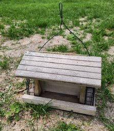 Hanging Wooden Bird Feeder