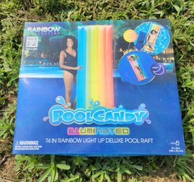 Brand New 74' POOL CANDY LED Inflatable Raft