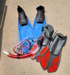 Assortment Of Swimming Scuba Accessories