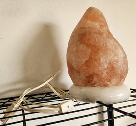 Himalayan Salt Rock On Marble Base LAMP